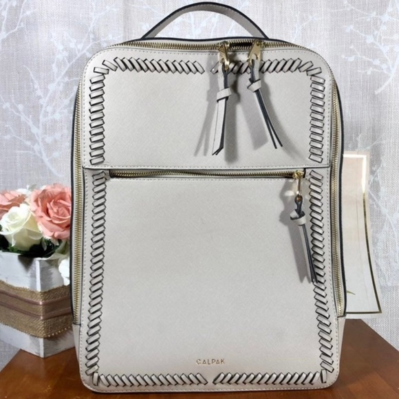 Calpak Bags Calpak Kaya Faux Leather Laptop Backpack Poshmark